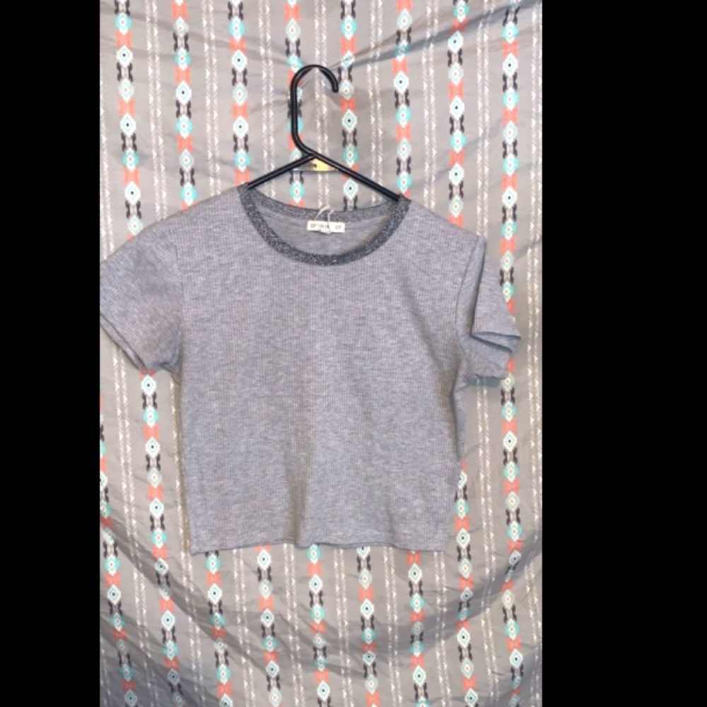 Grey crop top